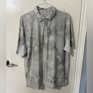 Huk Men's Light Gray Performance Polo